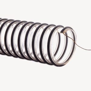 FLEXAUST FLEX-TUBE FLEXSTAT - CNC ROUTERS, BULK MATERIAL SUCTION HOSE, FDA, STATIC DISSIPATIVE, POLYURETAHNE