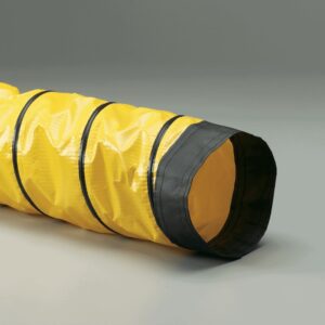 FLEXAUST SPRINGFLEX FSP-5 - AEROSPACE, FLAME RETARDANT, BLOWER HOSE, HVAC, HEPA, HEATER, UTILITY BLOWER HOSE, PVC VINYL COATED POLYESTER FABRIC