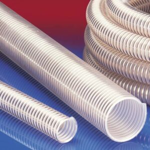 NORRES AIRDUC PUR 356 FOOD - EXTREMELY ABRASION-RESISTANT, SUPER HEAVY DUTY, MICROBE RESISTANT, PREMIUM ETHER-POLYURETHANE HOSE